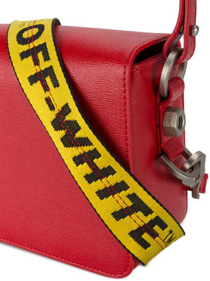 Off-White Red warning tape shoulder bag