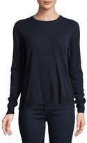 Thumbnail for your product : Autumn Cashmere Gingham Ruffle Back Cashmere Sweater
