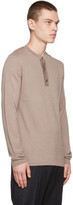Thumbnail for your product : Brioni Beige Serafino Neck Henley