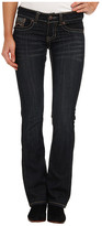 Thumbnail for your product : Request Dark Blue Boot Cut Jean w/ Emb & Reverse Denim Detailed Back Pockets in Zuma