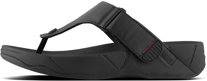 mens leather toe post sandals