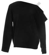 Thumbnail for your product : Mo&Co. Cold-Shoulder Merino Wool Sweater