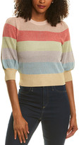 Thumbnail for your product : Monique Lhuillier Ml Metallic Crop Sweater