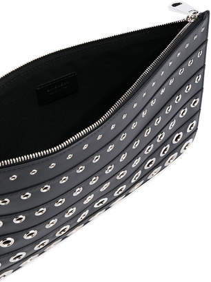 Givenchy eyelet embossed clutch