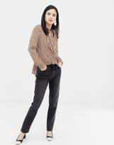 Thumbnail for your product : New Look Stripe Twist Front Wrap Top
