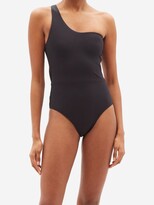 Thumbnail for your product : CASA RAKI Ines One-shoulder Recycled-fibre Swimsuit - Black