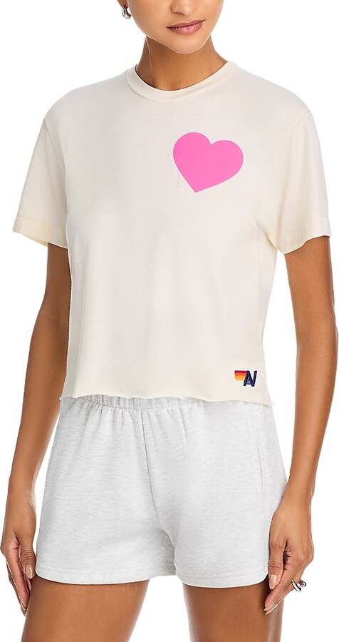 Aviator Nation Heart Graphic Boyfriend Tee