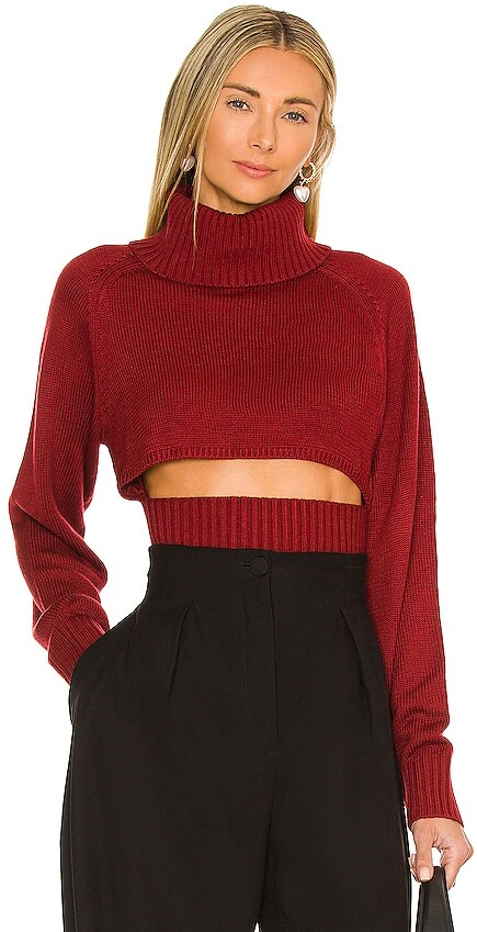 turtleneck sweater cropped