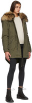 Thumbnail for your product : Mr & Mrs Italy Green Fur Jazzy Midi Parka