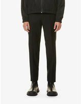 Thumbnail for your product : Givenchy Brand-tape slim-leg wool trousers