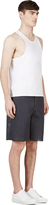 Thumbnail for your product : Calvin Klein Collection SSENSE Exclusive Grey Mesh Shorts
