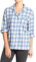 Thumbnail for your product : Old Navy Women's Printed Flannel PJ Tops