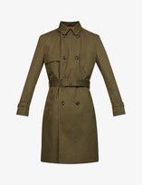 Thumbnail for your product : HUGO BOSS Double-breasted woven trench coat