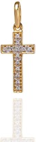 Thumbnail for your product : Diamond Studded My Cross Pendant Yellow Gold