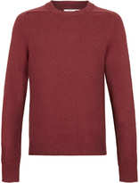 Thumbnail for your product : Topman Burgundy Neppy Lambswool Crew Neck Sweater