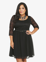Thumbnail for your product : Torrid Belted Lace & Chiffon Dress