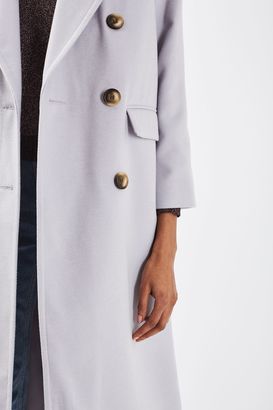 Topshop Double breasted slouch coat