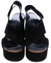 Thumbnail for your product : Pedro Garcia Denia Crossover Wedge Sandals
