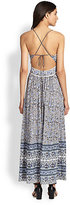 Thumbnail for your product : Rebecca Taylor Printed Open-Back Maxi Dress