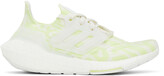 Thumbnail for your product : adidas White & Green Ultraboost 22 Sneakers