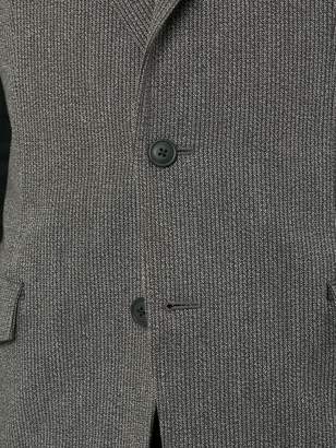 Yohji Yamamoto contrast sleeve blazer