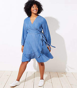 loft plus wrap dress