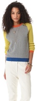 Thumbnail for your product : Yigal Azrouel Cut25 by Waffle Knit Block Sweater