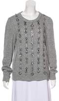 Thumbnail for your product : Tory Burch Embellished Crew Neck Sweater