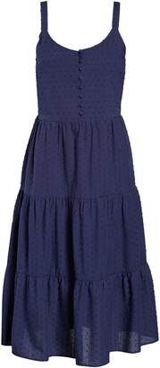 Nordstrom Romantic Swiss Dot A-Line Nightgown