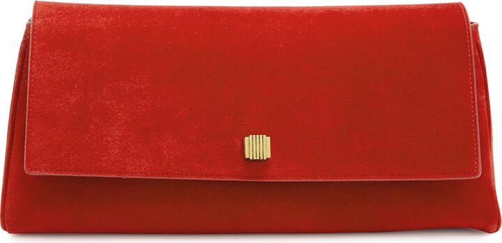 KHAITE Audrey Suede Clutch