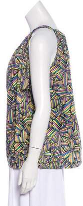 Marc by Marc Jacobs Sleeveless Abstract Print Blouse