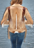 Thumbnail for your product : MSGM Zip Moto Jacket Beige
