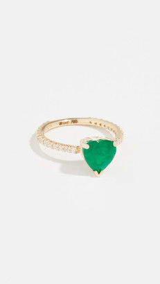 Shay 18k Emerald Heart Pinky Ring