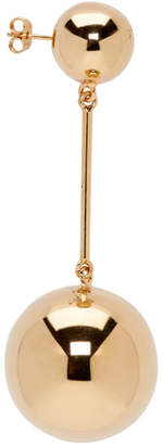 J.W.Anderson Gold Sphere Drop Earrings