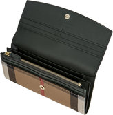 Thumbnail for your product : Burberry House check continental leather wallet
