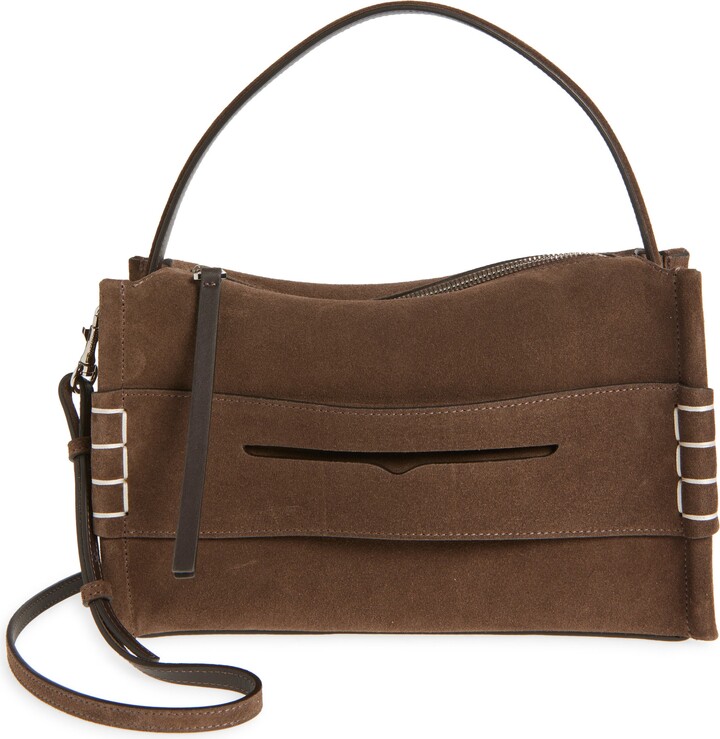 J.W.Anderson Loafer Suede Top Handle Bag