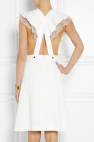 Thumbnail for your product : Chloé Organza-ruffled crepe dress
