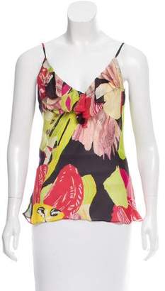 Christian Lacroix Abstract Print Silk Top