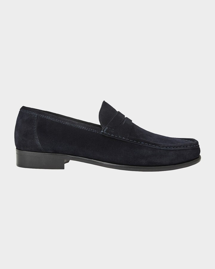 Bruno Magli Men's Tonio Suede Penny Loafers