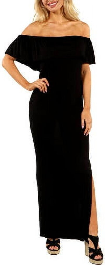 Women’s Long Cool Woman Off the Shoulder Dress