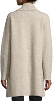 Thumbnail for your product : Eileen Fisher Boiled Wool Funnel-Neck Coat