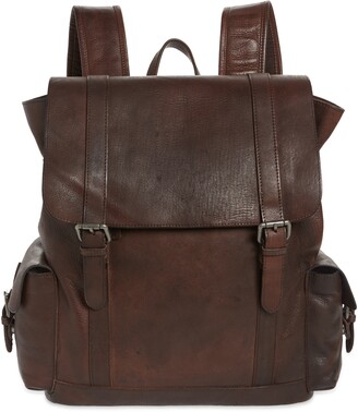 bosca leather backpack