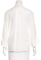 Thumbnail for your product : Elizabeth and James Silk Laser Cut Cardigan