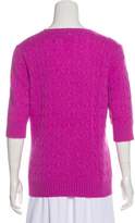 Thumbnail for your product : Ralph Lauren Cashmere Short Sleeve Top