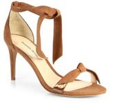 Thumbnail for your product : Alexandre Birman Suede & Snakeskin Sandals