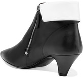 Thumbnail for your product : Tabitha Simmons Equipment Chrissie Two-tone Leather Ankle Boots - Black