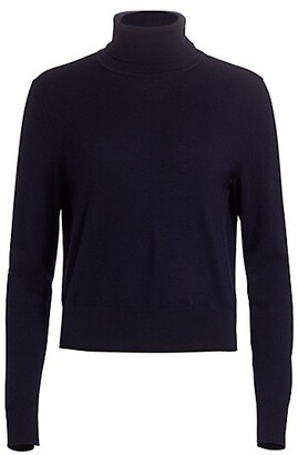 The Row Chanic Cashmere & Wool Turtleneck Top