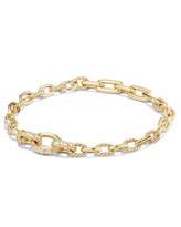 Thumbnail for your product : David Yurman Stax 18K Yellow Gold Chain Bracelet with Diamonds