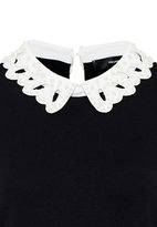 Thumbnail for your product : Hallhuber Long Sleeve With Beaded Lace Collar