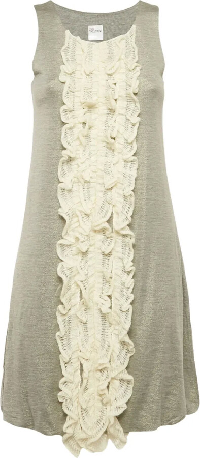 RED Valentino Crochet-Frill Dress